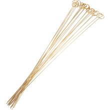 40 Stück goldene florale Tischkartenhalter aus Metalldraht mit Blumenclips für Partydekorationen