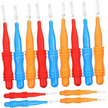 50pcs Mixed Color Interdental Brushes Medium Size Portable Compact Teeth Cleaners Household Accessories