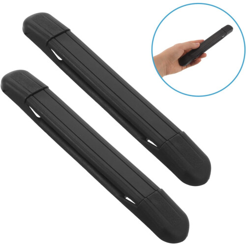 12pcs Black Plastic Luggage Handles Replacement Suitcase Pull Handles with Reinforced Locking