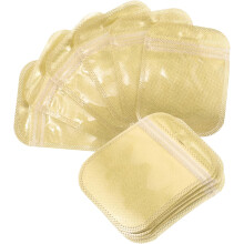 Resealable Jewelry Storage Bags Gold 8.5x11cm Thick Plastic Small Packaging Pouches
