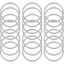 100 Stück 25 mm Schlüsselringe aus Edelstahl 304, geteilte Schlüsselringe für Autoschlüssel, Zubehör