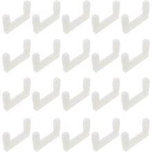 50pcs Furniture U-Shape Quick Connector U-Shape Furniture Connector Bracket White Plastic Lightweight Flexible
