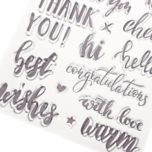 Lot de 2 tampons alphabet en silicone pour scrapbooking et décoration de carnets et journaux intimes (lettres anglaises)