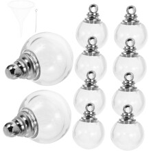 10 stuks glazen bolletjes, stevig en vormvast, creatief en uniek design, hangers voor het maken van sieraden.