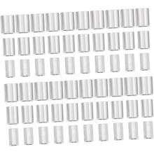 180pcs Shaped Hole Sleeves Aluminum Wire Rope Chuck for Fishing Line Connectors Sleeve Kit Fishing Line Connectors