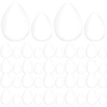 100 Stück weiße Styroporkugeln mit Wassertropfen-Blumenkern, DIY-Bastelmaterial, kleine, feste Polystyrolkugeln