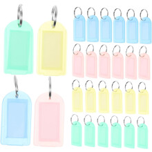 40 stuks sleutelhangers met sleutelkaartmarkering, bagagelabels, sleutellabels, draagbare kofferidentificatielint