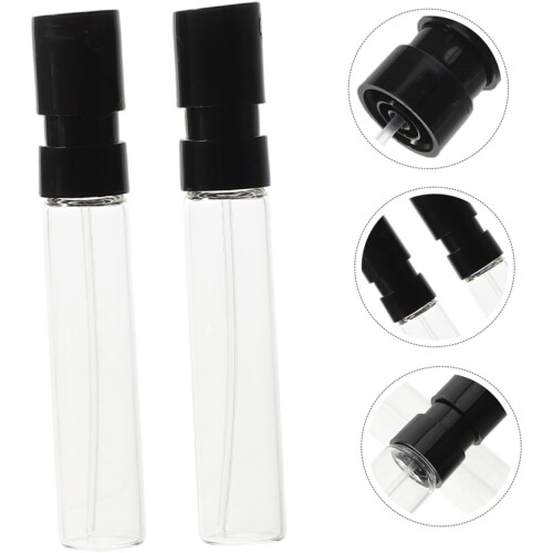 12pcs Mini Glass Perfume Spray Bottles Refillable Travel Cologne Atomizer Sample Bottle