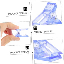 Lot de 12 pinces à ongles pour gel semi-polymérisé, faciles à couper et à ajuster.