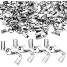 40 Pcs Stainless Steel Lobster Claw Clasps Small Connectors for Jewelry Making DIY Crafting Key Rings Accessories