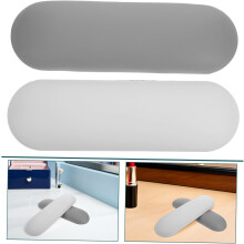 2er-Set Handkissen für Nagelstudios, Manikürekissen, weiß und grau
