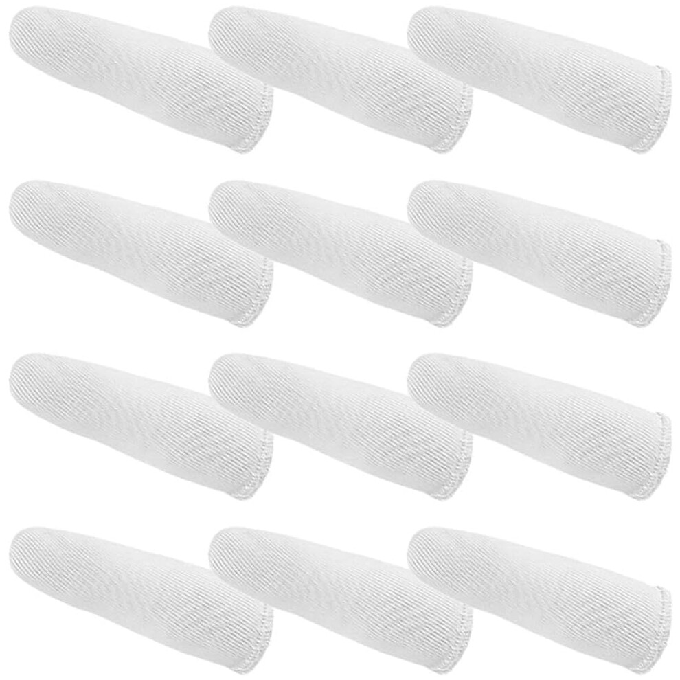 Hkhbjs 100Pcs Cotton Finger Sleeves Finger Protectors Anti-Slip Wear Resistant Thumb Guards