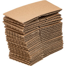 50 Stück Kaffeebecherhüllen aus Wellpappe, wärme- und kälteisolierend