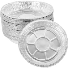 40 barquettes de cuisson jetables en aluminium, boîtes de cuisson/rôtissage pour aliments avec couvercle