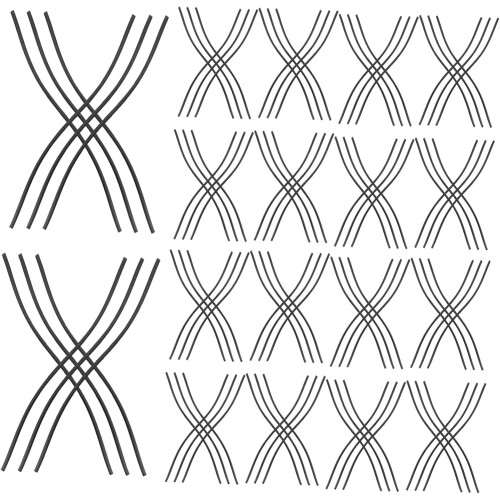 100pcs Aromatherapy Stick Curved Diffuser Sticks for Home Office Essential Oil Diffusion