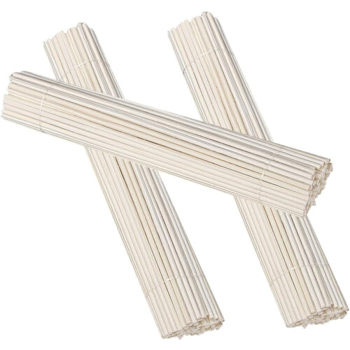 100 bâtonnets diffuseurs remplaçables, usage quotidien, en bois de 10 cm, sans feu, décoratifs.