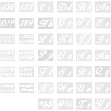 40 stuks lettersjablonen voor schilderen, doe-het-zelf-sjablonen voor jongens en meisjes, knutsel- en tekensjablonen.