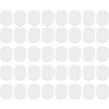 40Pcs Oval Ear Clip Pads Earring Cushions Relief Backing for Clip-On Earrings Comfortable Plastic Mats
