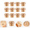 24pcs Male Thread Pneumatic Silencer Copper Muffler 1