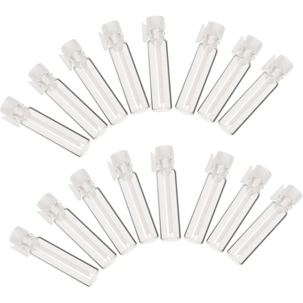 Hkhbjs 100Pcs 1Ml Mini Perfume Sample Bottles Glass Refillable Cosmetic Sub Bottles