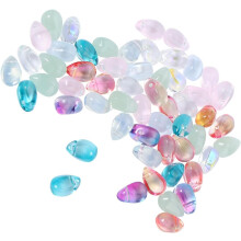50 Stück Glasperlen-Quastenanhänger in Tropfenform, tschechische Wassertropfenperlen, Haarschmuck, handgefertigt, DIY-Material, zufällige Farbe
