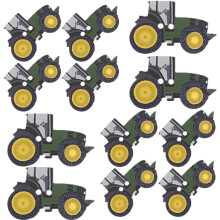 100pcs Wooden Tractor Buttons for Crafts Kids DIY Clothing Button Retro Style Sewing Notions