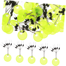 100 Stück schwarze, olivenförmige Gummi-Schwimmerstopper für Angelschnüre
