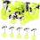 100Pcs Black Olive-Shaped Rubber Float Stoppers for Fishing Lines 1