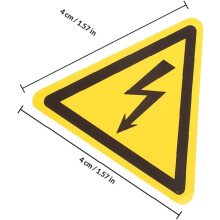 12 pezzi Segnale di avvertimento elettrico Segnali di avvertimento Adesivo di sicurezza per quadro elettrico ad alta tensione Attenzione
