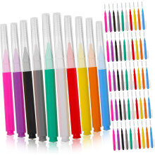 100er-Set Interdentalbürsten in verschiedenen Farben, Zahnreinigungsbürsten für Zahnspangenträger zur Reinigung der Zahnzwischenräume