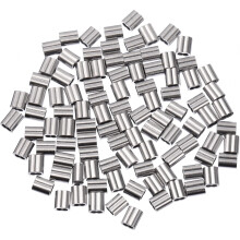 8-Shaped Wire Rope Crimps Kit 100pcs M2 Cable Fittings for Steel Wire Protection and Marine Use