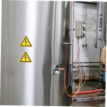 12 stuks waarschuwingsstickers voor elektriciteit, veiligheidsstickers voor hoogspanningspanelen.