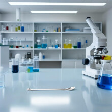12 ks nerezových laboratórnych odberových lyžíc, obojstranných laboratórnych miešacích špachtlí, prenosných