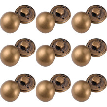 Lot de 100 boutons en cuivre métallisé pour jeans et manteaux, à coudre soi-même, motif rétro