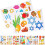 9 Sheets Hanukkah Decorative Window Decals Static Removable Electrostatic Film Clings 1