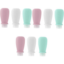 9 Silikon-Reiseflaschen für Toilettenartikel, tragbare Reiseflaschen für Shampoo, Seife und Lotion zum Packen ins Gepäck