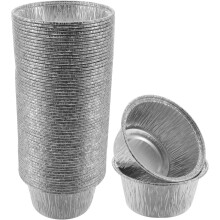 100 moules à tartelettes jetables en aluminium (mini-tartes, cupcakes et tartelettes aux œufs)