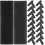 Strisce adesive biadesive con supporto super resistente, 50 pezzi, in nylon nero, nastro a strappo resistente 1