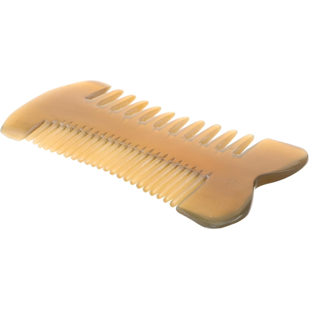 Hkhbjs Unisex Double Sided Comb Horn Combs For Women Massage Brush Detangler Beard Static Vintage Handmade Side Brush
