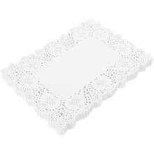 150 Blatt dekorative Tischsets aus Papier, runde weiße Spitzendeckchen, lebensmittelechtes Papier, schützen den Schreibtisch