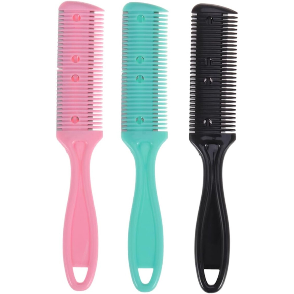 Hkhbjs Unisex Double Side Hair Thinning Comb 9Pcs Hair Trimmer Styling Razor With Comb Set
