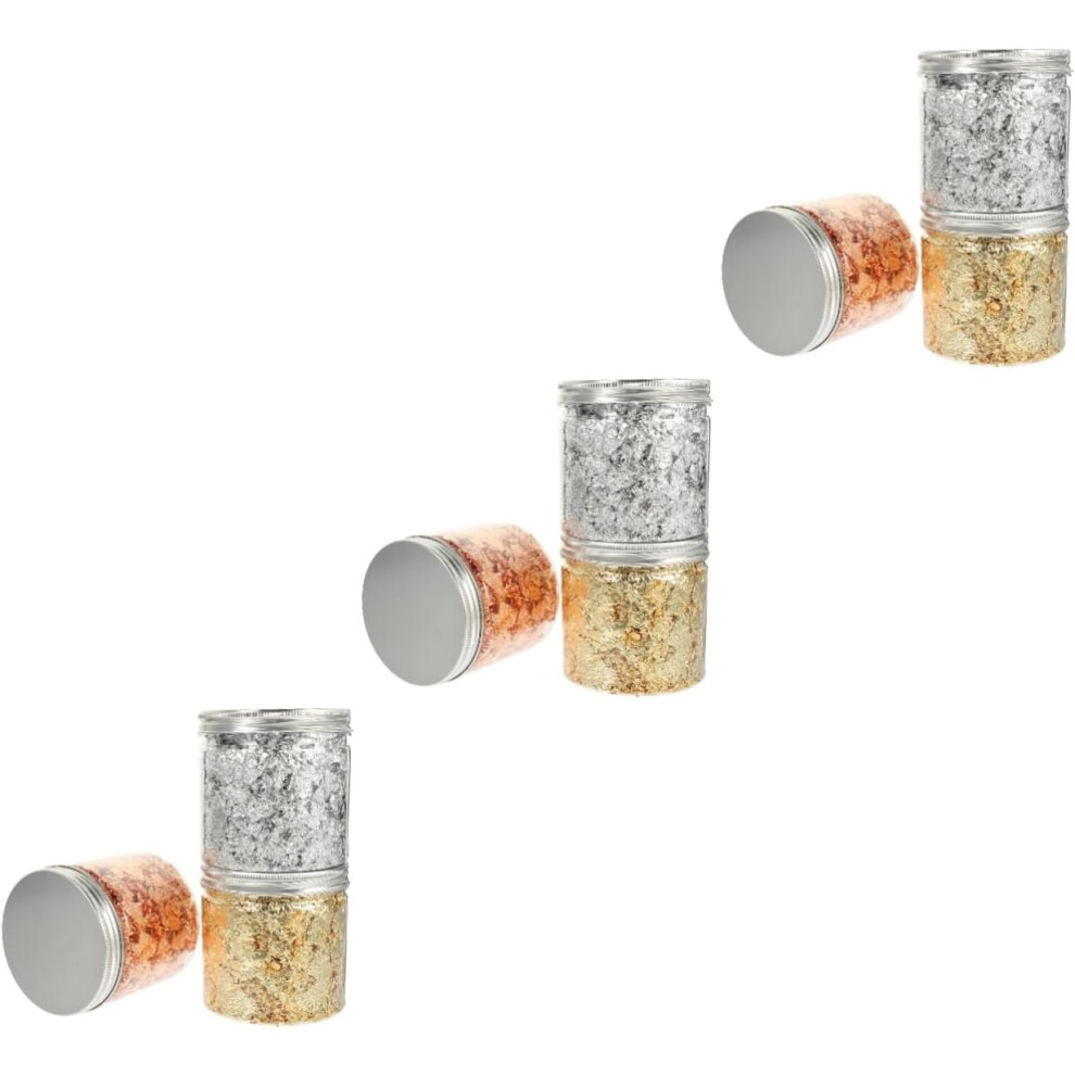 Hkhbjs 3Pcs Bottles Manicure Painting Foil Decor Glitter Nail Art Foil Piece For Nails