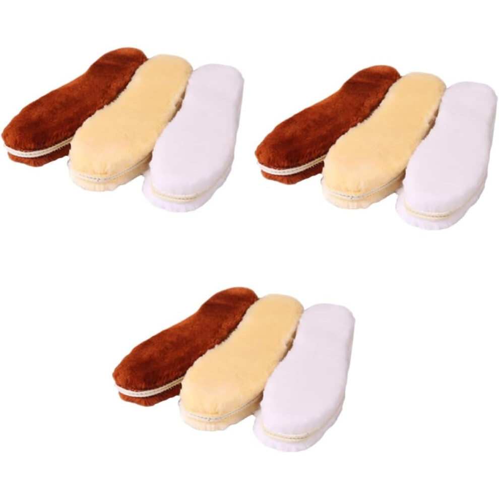 Hkhbjs 9Pairs Warm Shoe Pads Foot Care Insoles Sports Insoles Thicken Inserts For Shoes Too Heel Cushions Cups Random Color
