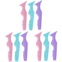 9 kpl silikonisia eyeliner-sapluunoita, uudelleenkäytettäviä meikkityökaluja, eyeliner-levitystyökaluja
