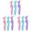 9pcs Silicone Eyeliner Stencils Reusable Makeup Tool Eyeliner Applicator Tool 1