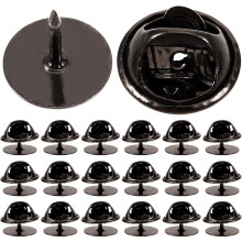 50 Stück gunmetal-schwarze Anstecknadeln mit 10 mm Kupferkopfnadeln, multifunktionale Broschennadel-Verschlüsse
