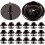 50Pcs Gun Black Lapel Pin Backs with 10Mm Copper Head Pins, Multi-Function Brooch Clutch Backing 1