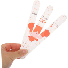 Juego de 12 limas rectangulares para pulir uñas con papel abrasivo EVA de doble cara. Herramienta ideal para el hogar.