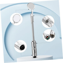 2 unidades de estomatoscopio oral con espejo de acero inoxidable para cuidados con luz, para uso doméstico y profesional.