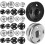 80pcs Metal Sew-On Snap Buttons Set Invisible Round Snap Closures 1